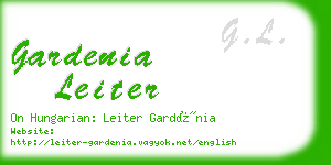 gardenia leiter business card